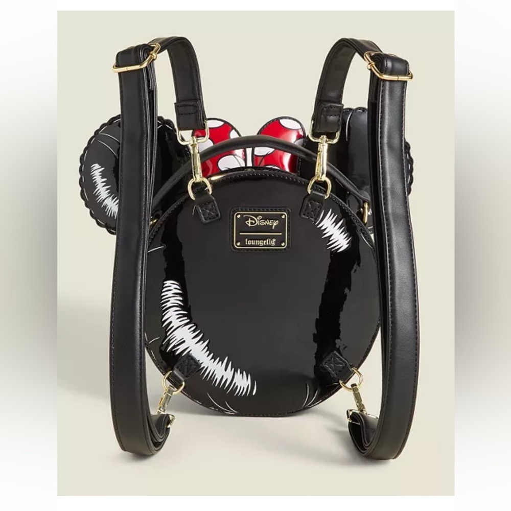 Loungefly Disney Minnie Mouse Parade Balloon Convertible Mini Backpack&Crossbody - Picture 5 of 9